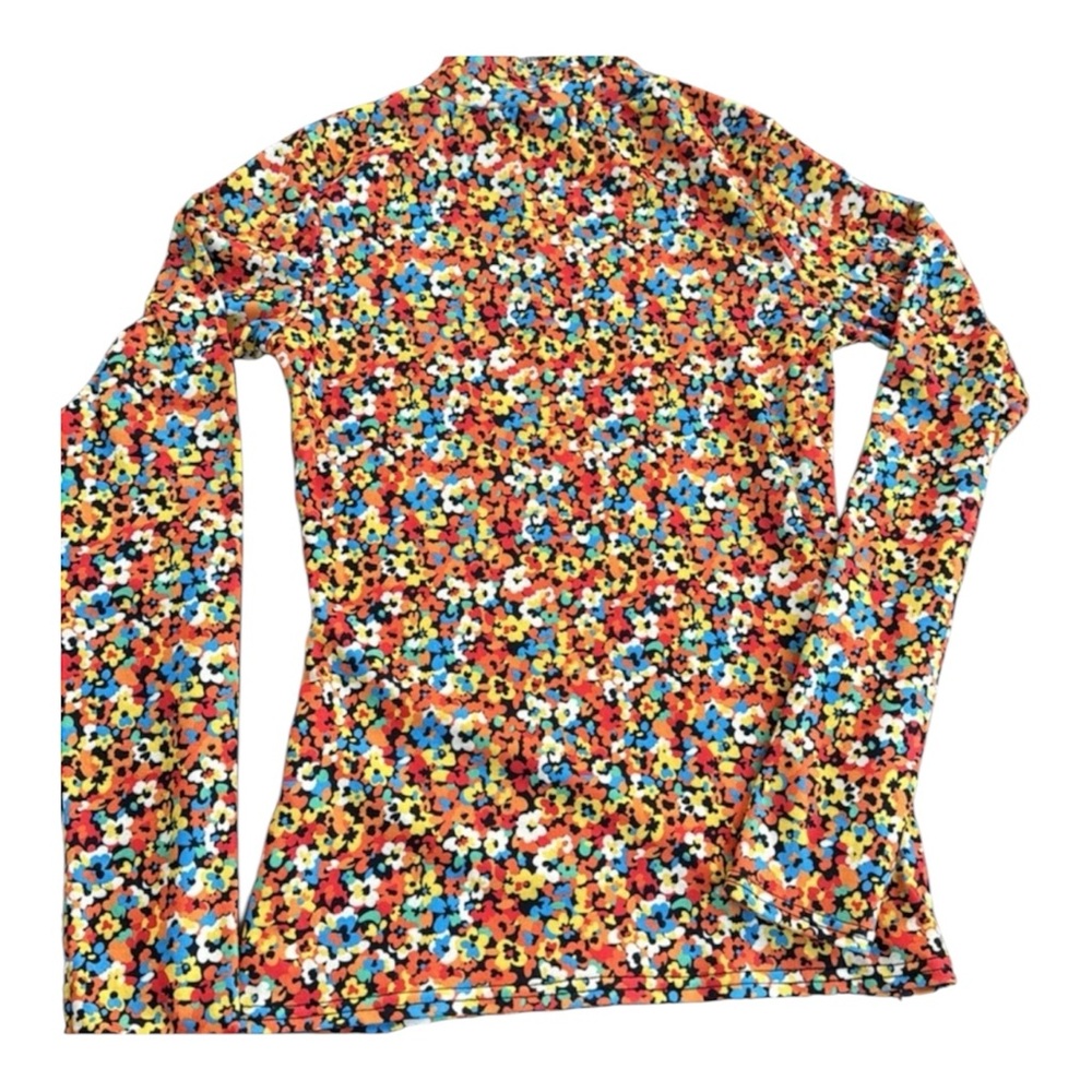 NASTY GAL floral long sleeve, mock turtleneck Size 2